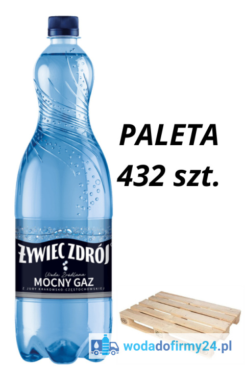 Paleta 432 szt. wody Żywiec Zdrój 1,5L mocny gaz