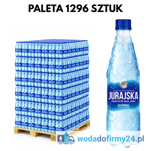 Jurajska 0,5L woda gazowana paleta 1296 szt hurtowa dostawa