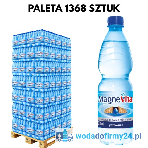 paleta wody gazowanej MagneVita 0,5L hurt dla firm i biur