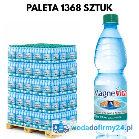 MagneVita 0,5L woda lekko gazowana paleta hurtowa dostawa