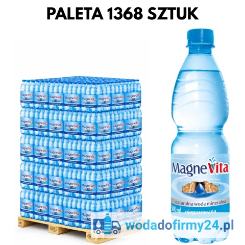 MagneVita woda niegazowana 0,5L paleta 1368 szt dostawa do firmy