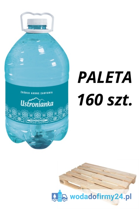 Paleta wody Ustronianka 5 L 160 szt.
