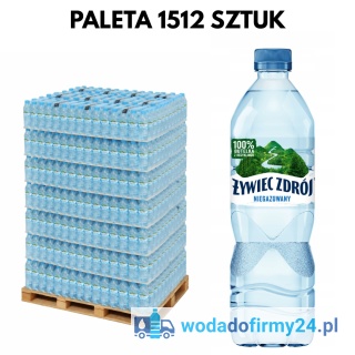 Woda Żywiec Zdrój 0,5L niegazowana – paleta wody 1512 szt.
