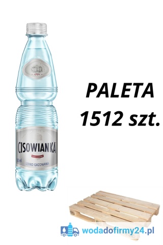 Woda Cisowianka Lekko Gazowana 0,5L – Paleta wody 1512 szt. 1,57zł/szt. netto