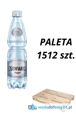 Woda Cisowianka gazowana 0,5L – Paleta wody 1512 szt. 1,57zł/szt. netto