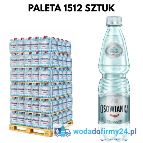 Woda Cisowianka niegazowana 0,5L – Paleta wody 1512 szt. - 1,57zł/szt. netto