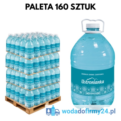 Ustronianka 5L woda paleta 160 szt hurtowa dostawa