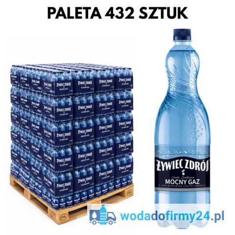 Woda Żywiec Zdrój Mocny Gaz 1,5L – 432 szt. Paleta wody | Sprzedaż Hurtowa