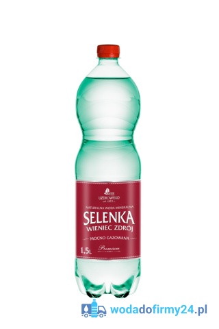 Woda Mocno Gazowana Selenka 1,5L – Paleta wody 504 szt.