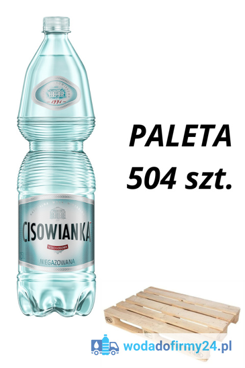 Paleta 504 szt. wody Cisowianka 1,5L niegazowana
