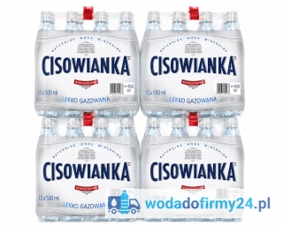 Cisowianka 0,5L Lekko gazowana 48 Butelek Woda Mineralna PET