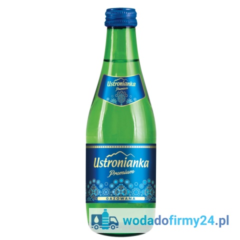 Ustronianka Premium Woda 0,33L Źródlana Gazowana  paleta