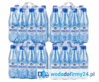 Jurajska Niegazowana 0,5L 48 Butelek 4 Zgrzewki | Woda Mineralna PET