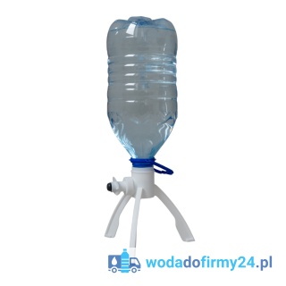 Stojak na baniak 5L do wody 1szt. – 3 kolory do wyboru, wygodny dozownik nablatowy + adaptery