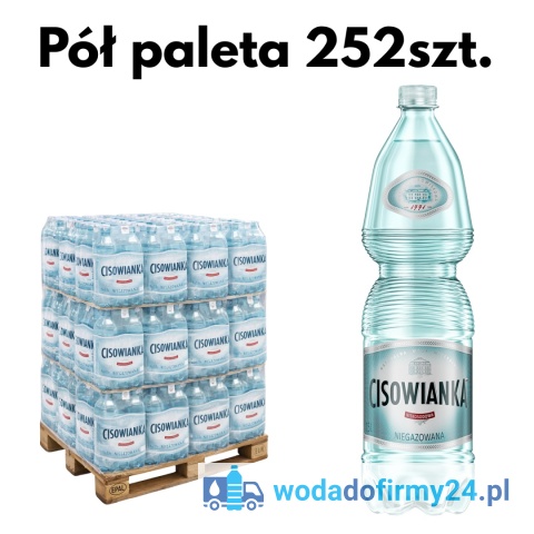Woda Cisowianka 1,5L niegazowana 252szt. Pół palety
