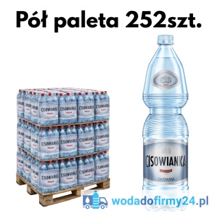 Woda Cisowianka Gazowana 1,5L 252szt. Pół palety