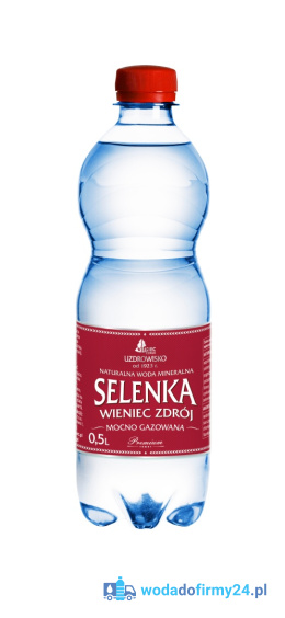 Woda Selenka 0,5L mocno gazowana